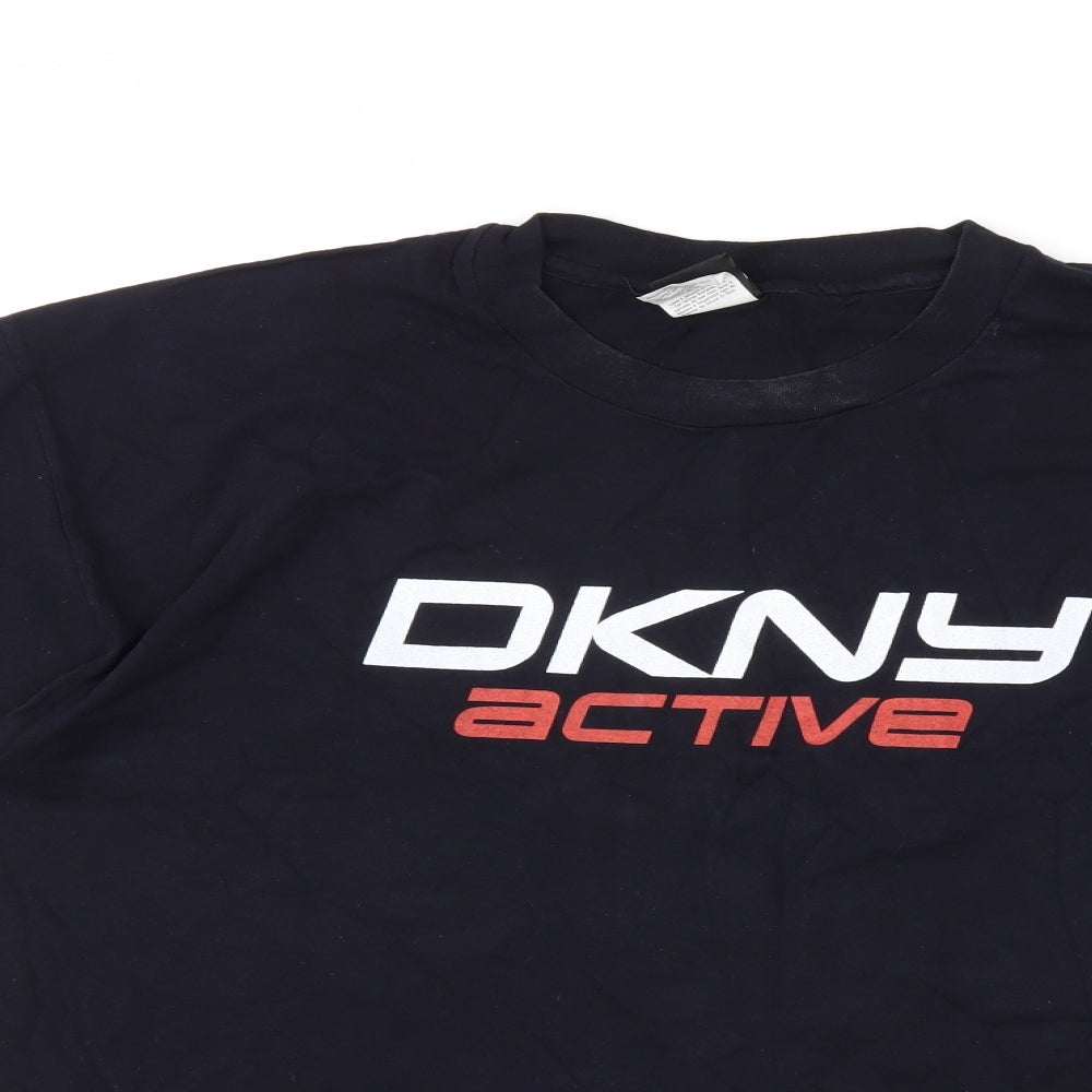 DKNY Mens Blue    T-Shirt One Size