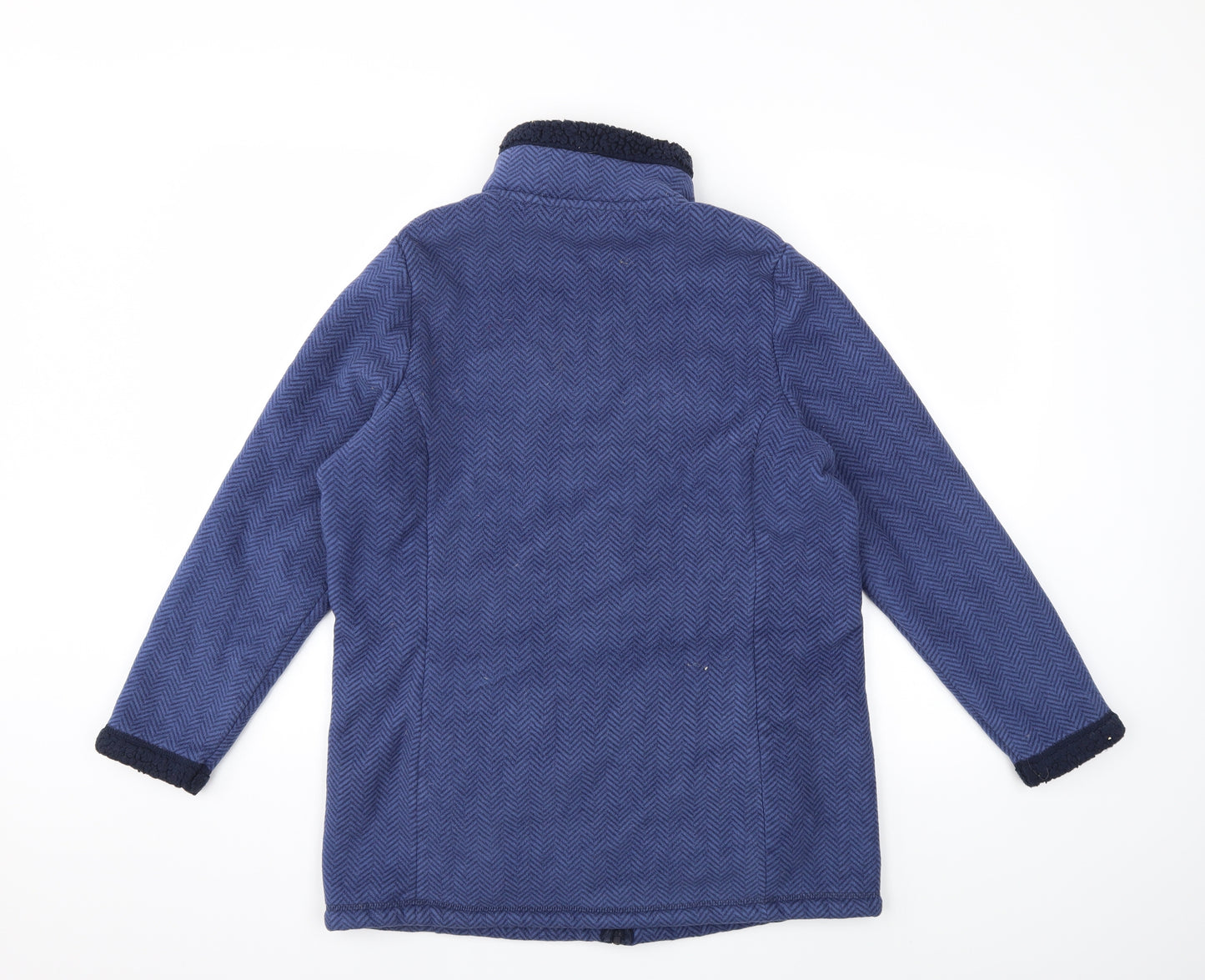 Bonmarché Womens Blue  Fleece Jacket Coat Size M