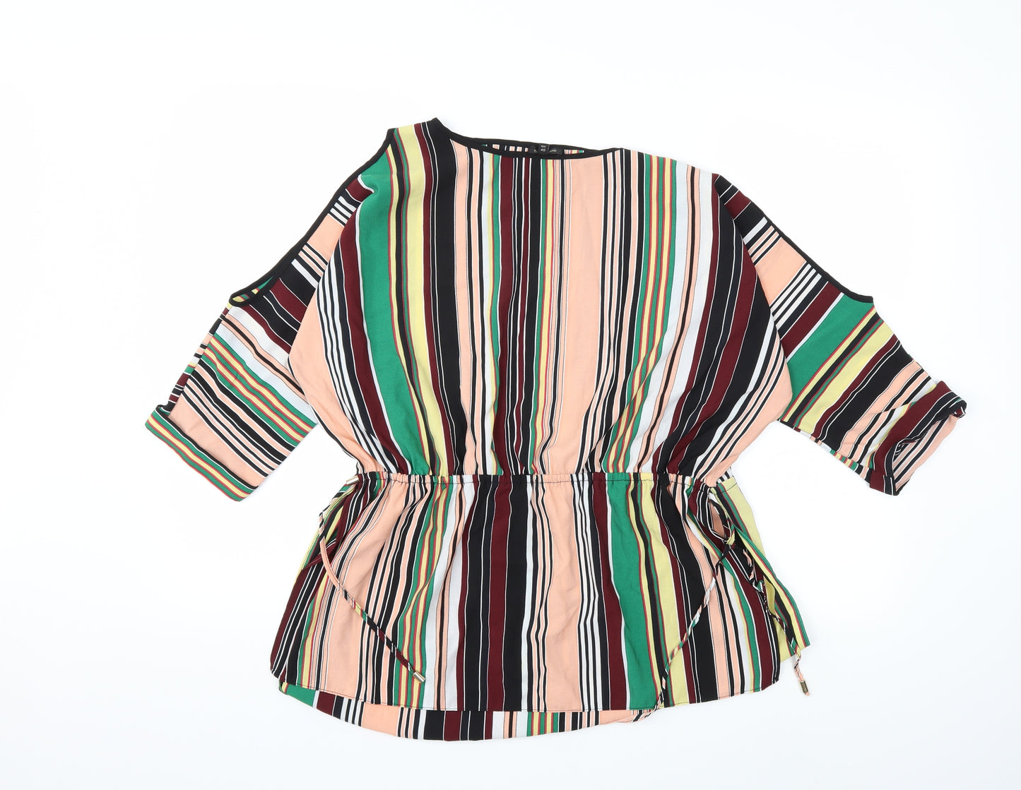 River Island Womens Multicoloured Striped  Basic Blouse Size 14