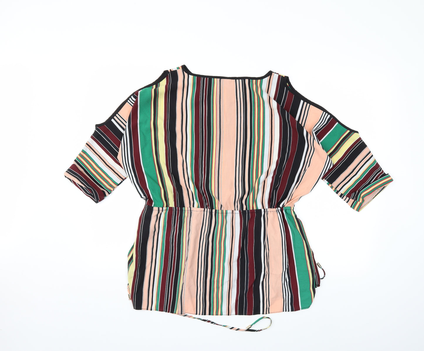 River Island Womens Multicoloured Striped  Basic Blouse Size 14