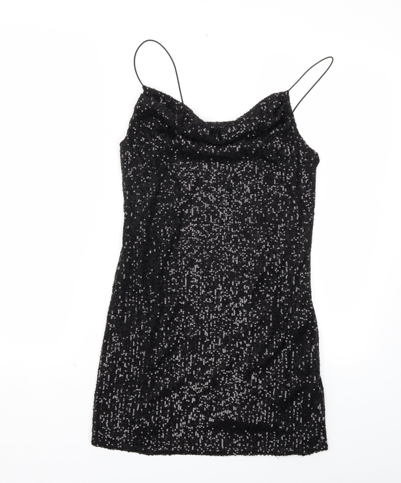 Primark Womens Black  Rayon Slip Dress  Size 10