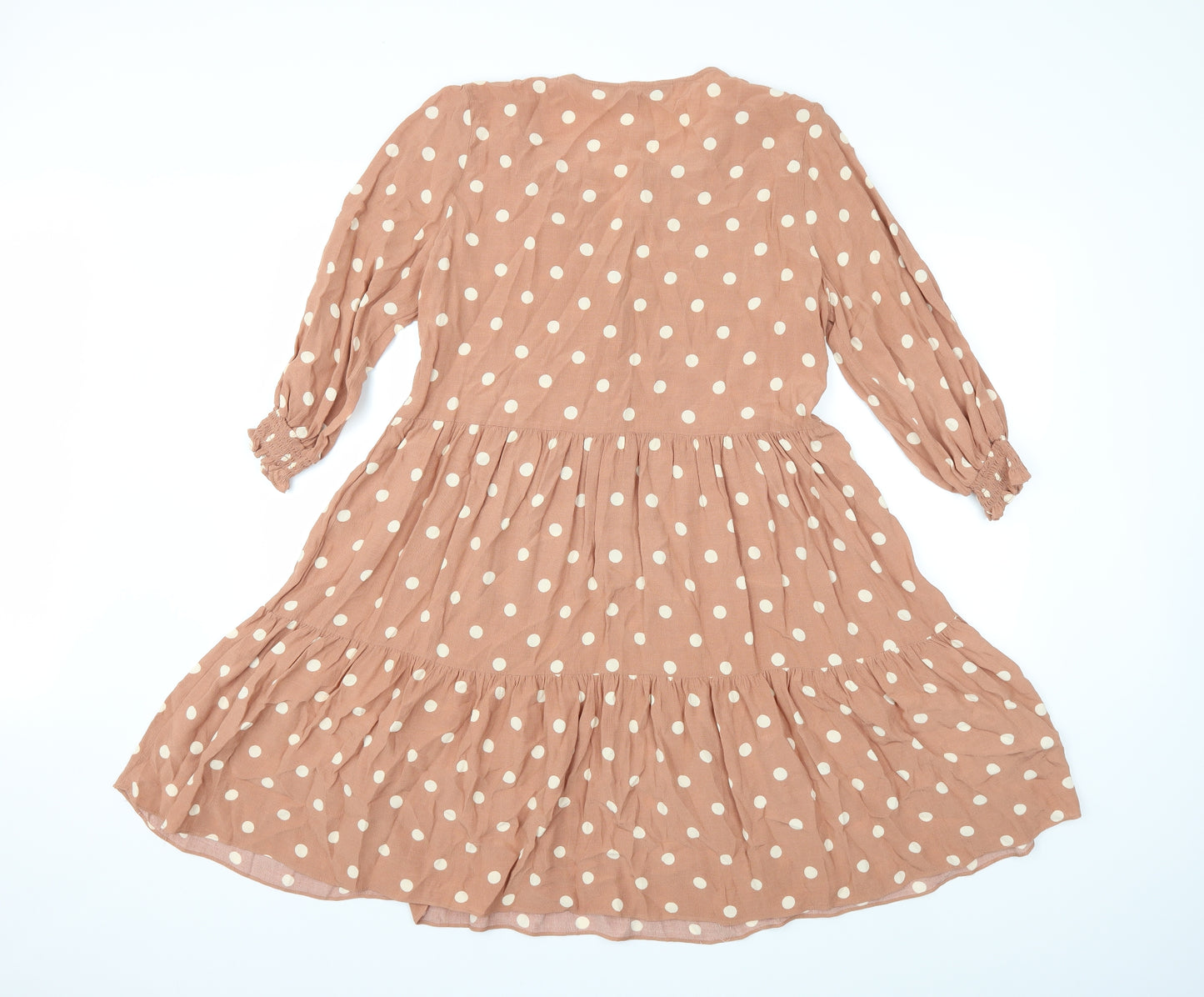 F&F Womens Brown Polka Dot  Shift  Size 12