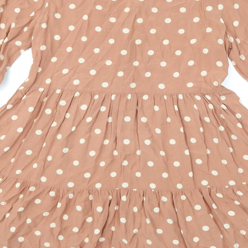 F&F Womens Brown Polka Dot  Shift  Size 12
