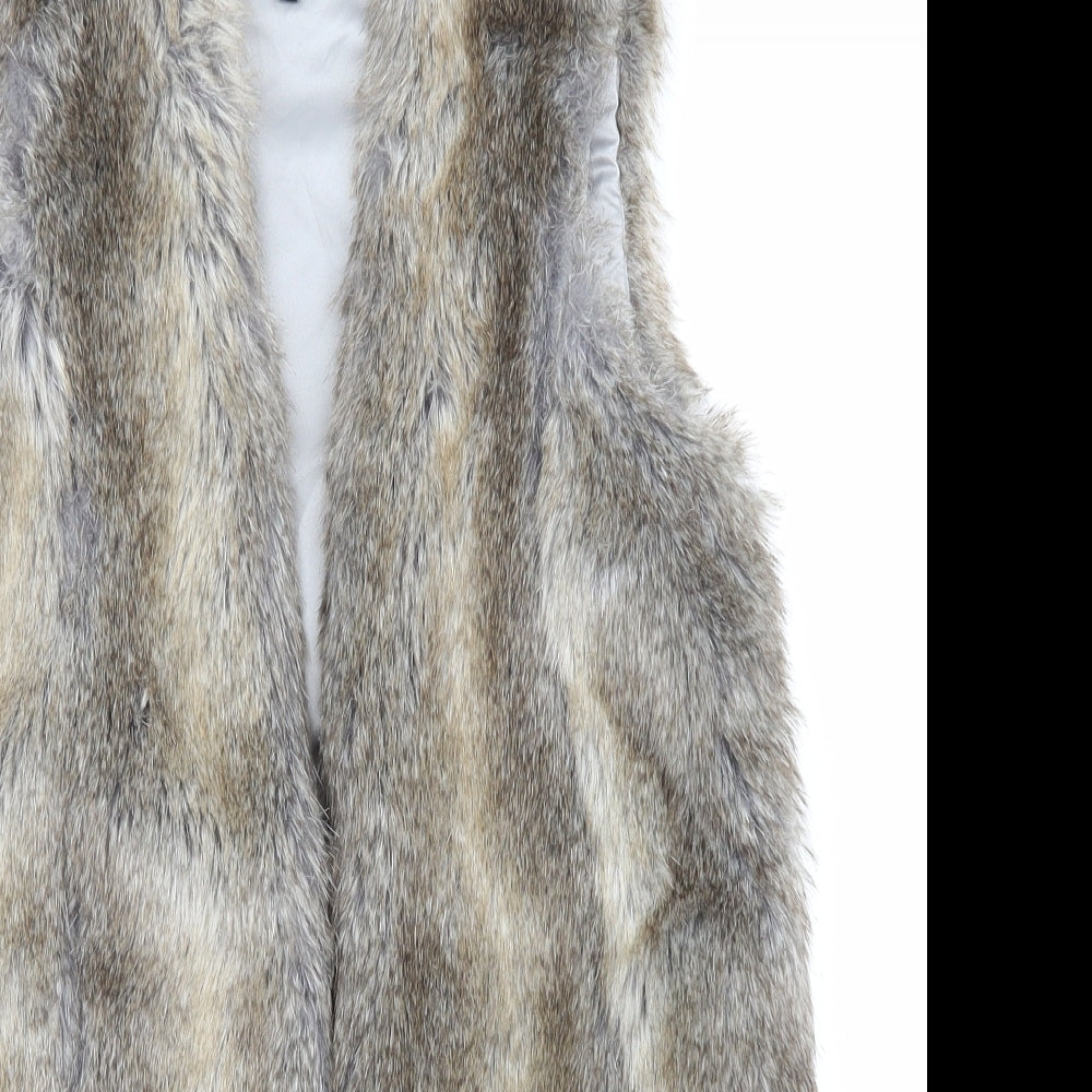 NewLook Womens Brown   Gilet Jacket Size 8