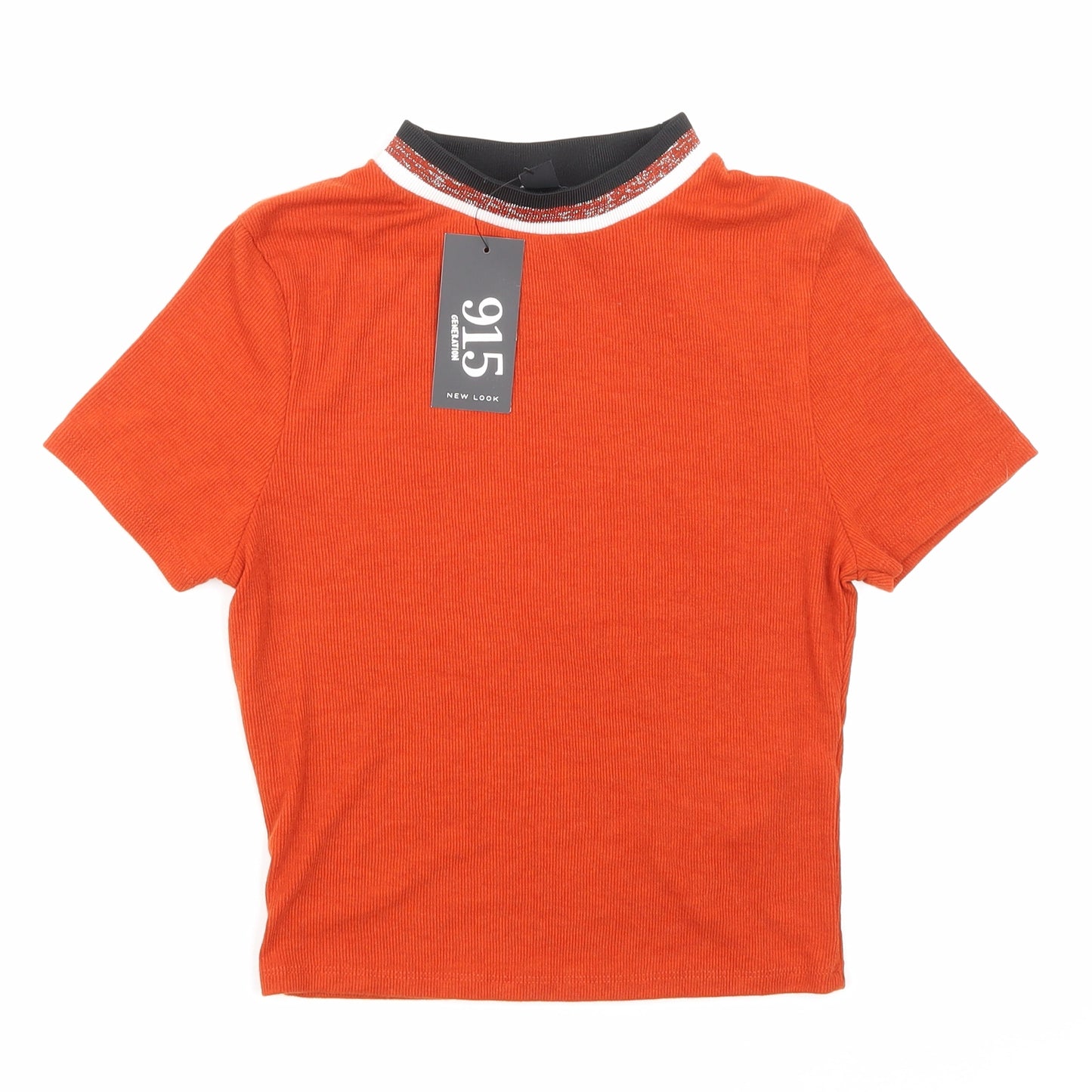 NewLook Girls Orange Striped  Basic Tank Size 12-13 Years