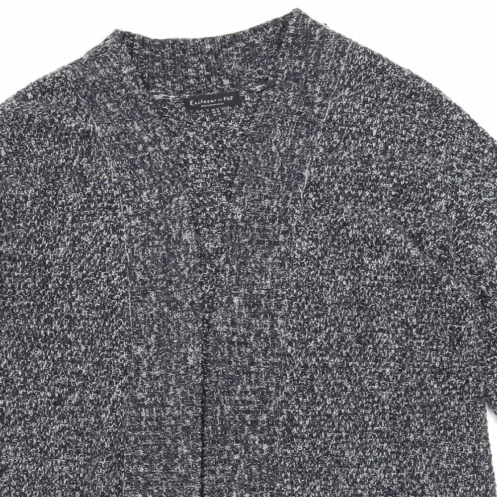 F&F Womens Grey   Cardigan Jumper Size 14