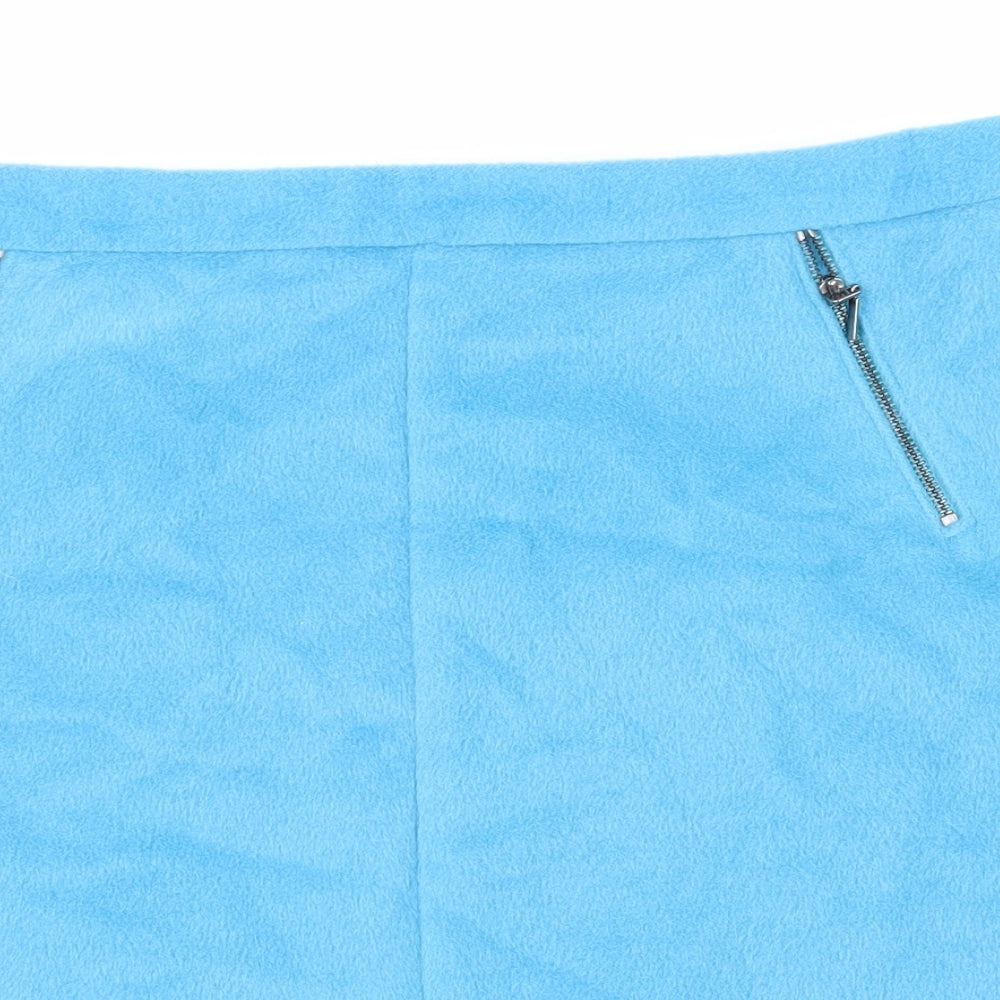 M&S  Womens Blue   Mini Skirt Size 14