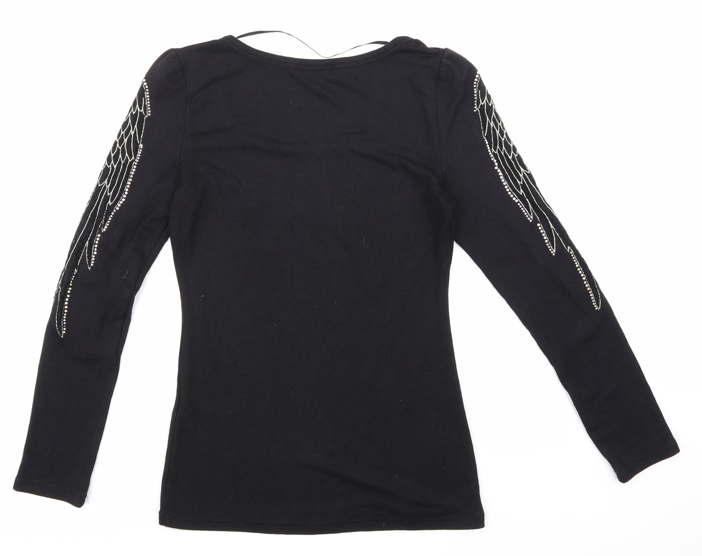 Quiz Womens Black   Basic T-Shirt Size M