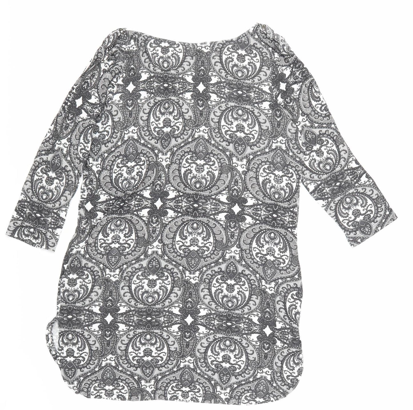 NEXT Womens Grey Argyle/Diamond  Basic Polo Size 16