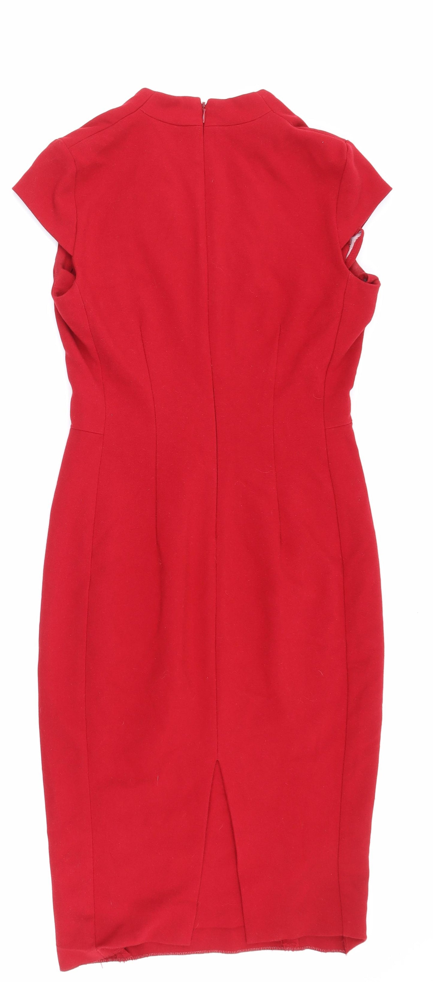 NEXT Womens Red   Pencil Dress  Size 8