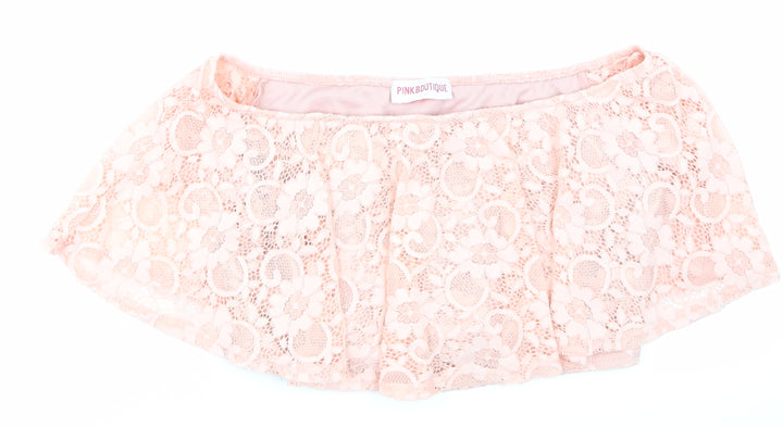 Pink Boutique Womens Pink Lace Basic Tank Size 10