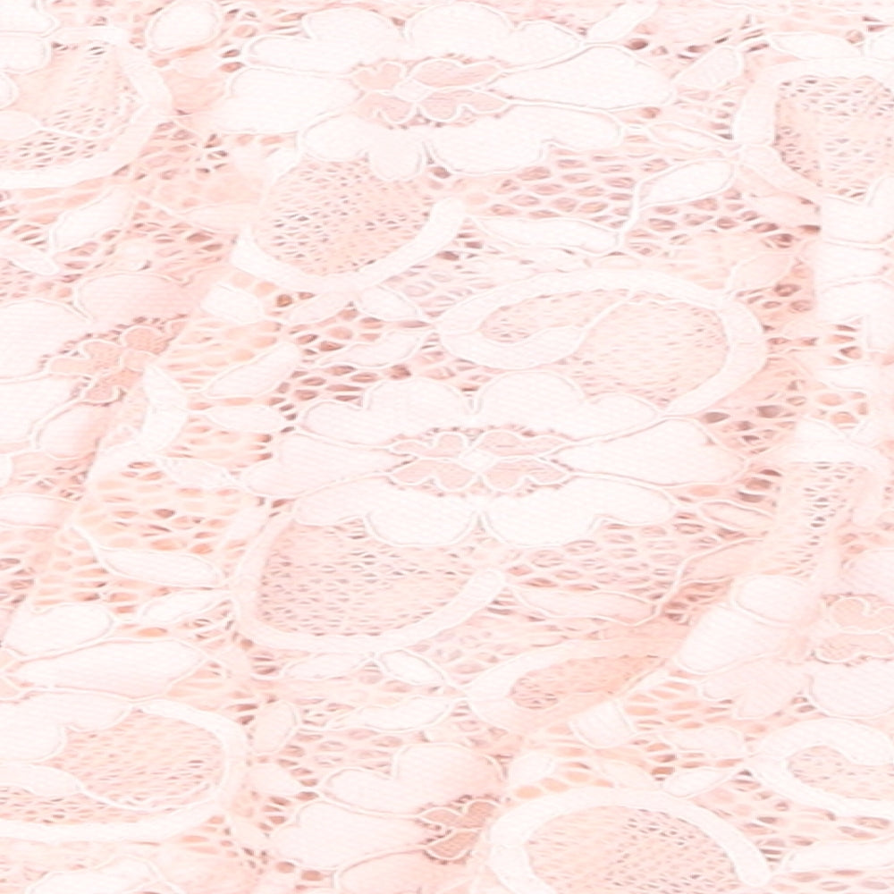 Pink Boutique Womens Pink  Lace Basic Tank Size 10