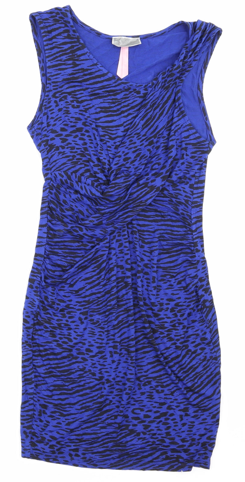 Lipsy Womens Blue Animal Print  Mermaid  Size 6