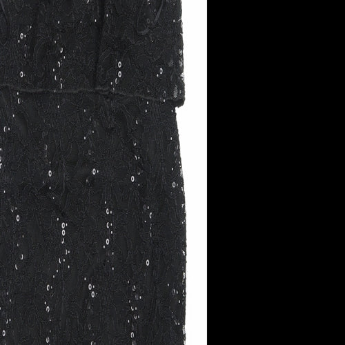 Select Womens Beige  Lace Pencil Dress  Size 12  - Sparkly