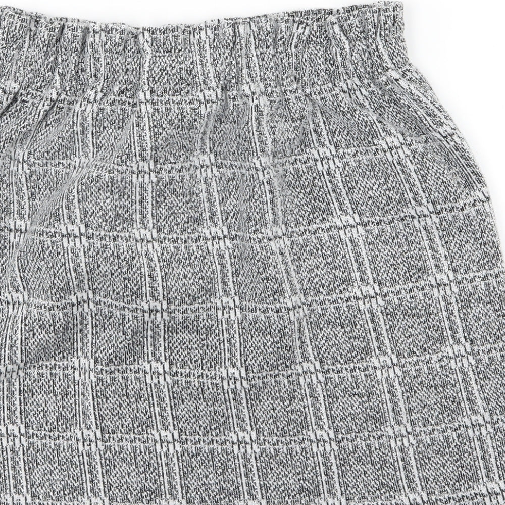 Topshop Womens Grey   A-Line Skirt Size 12