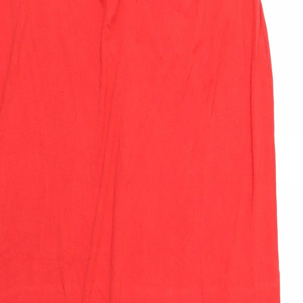 Primark Womens Red  Jersey Maxi Skirt Size 14