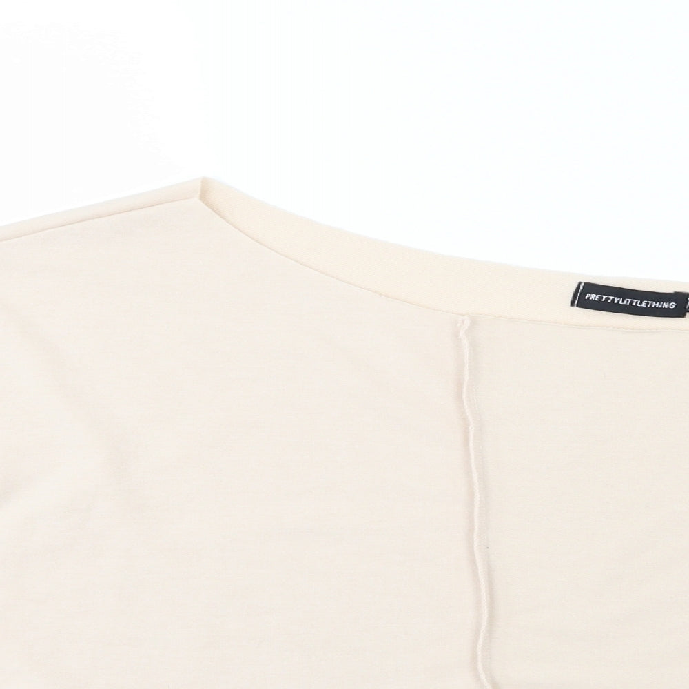 PRETTYLITTLETHING Womens Pink  Jersey Pullover Sweatshirt Size 12