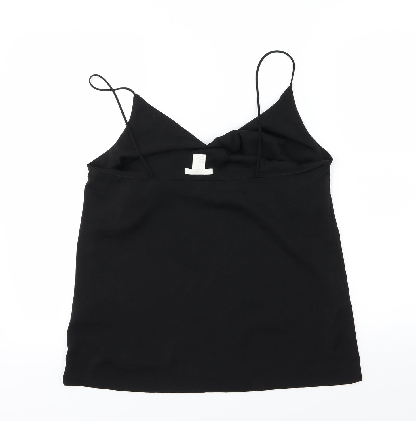 H&M Womens Black  Chiffon Camisole Tank Size 12
