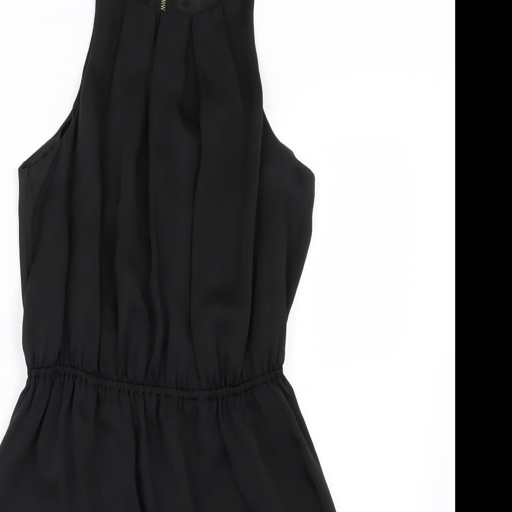 New Look Womens Black  Chiffon A-Line  Size 12