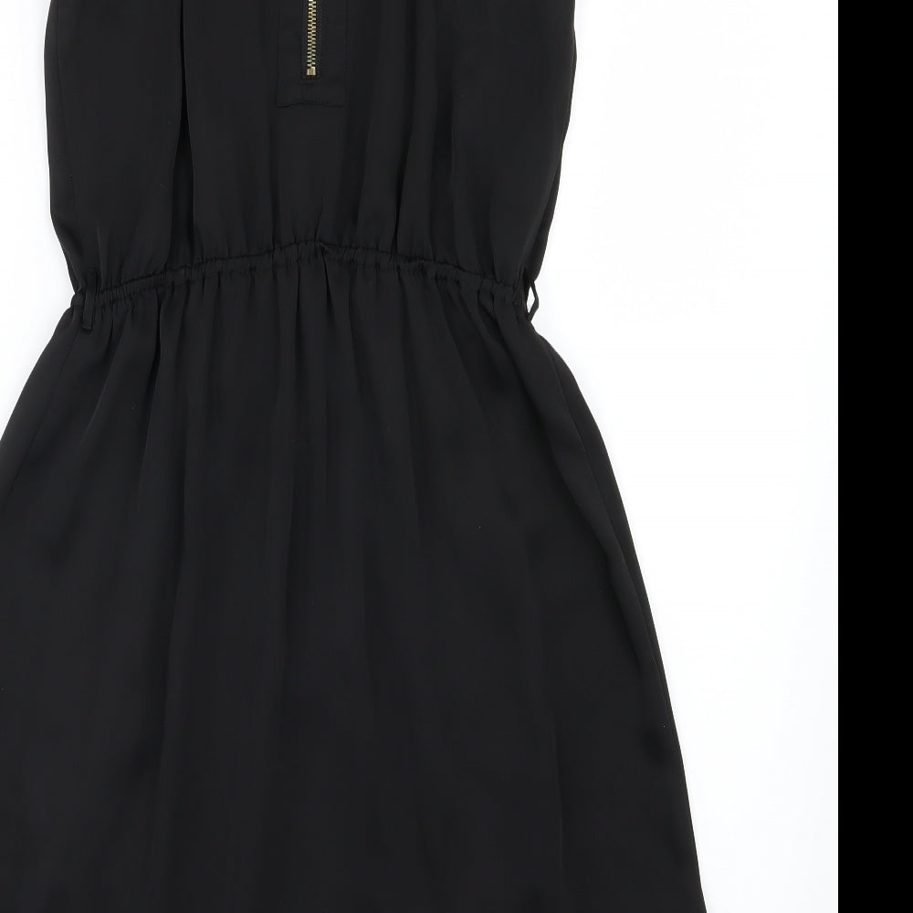 New Look Womens Black  Chiffon A-Line  Size 12