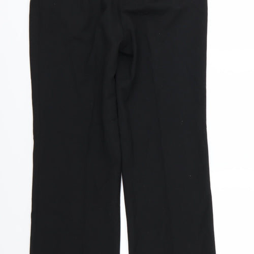 Per Una Womens Black  Rayon Trousers  Size 12 L30 in