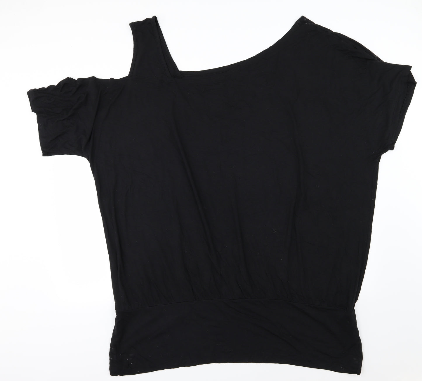 Capsule Womens Black  Jersey Basic T-Shirt Size 32