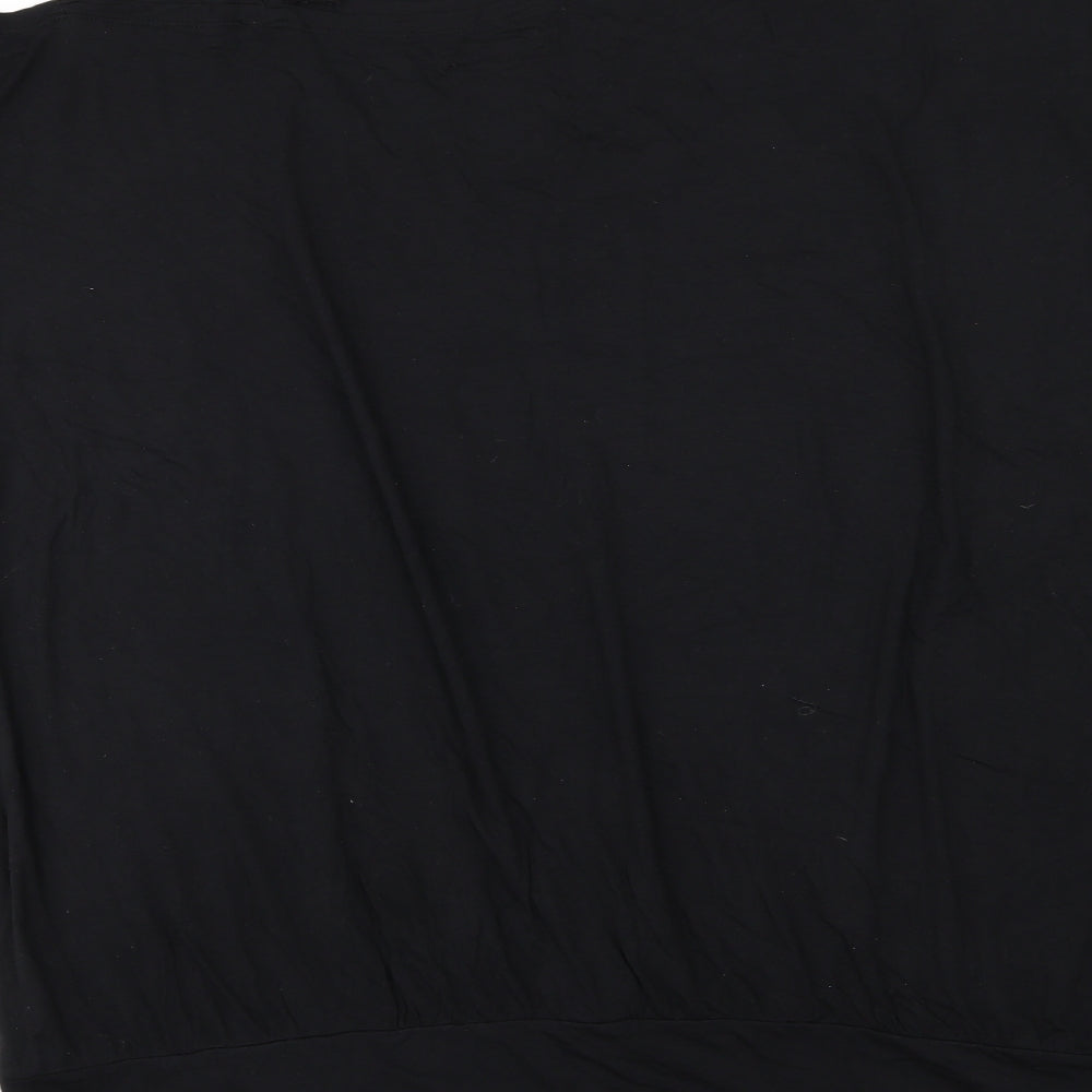 Capsule Womens Black  Jersey Basic T-Shirt Size 32