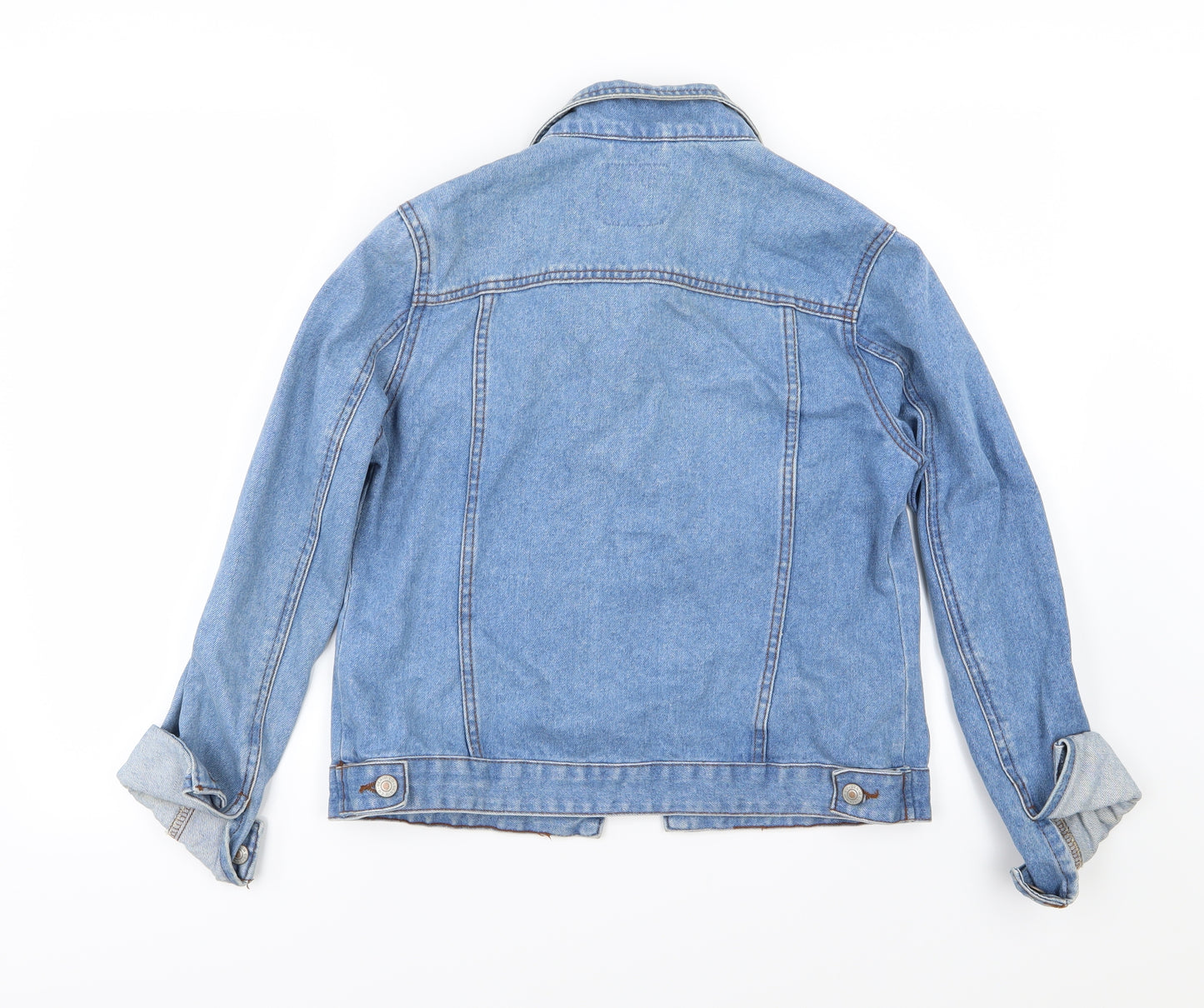 Denim & Co. Womens Blue  Denim Jacket  Size 10