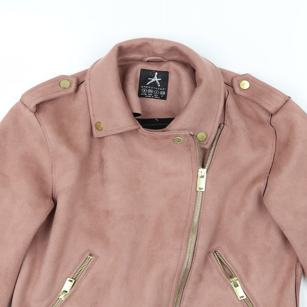 Atmosphere Womens Brown  Velour Jacket  Size 8