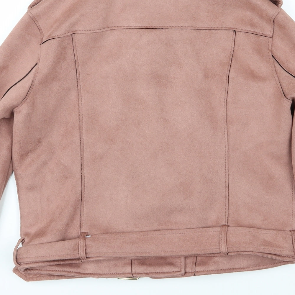 Atmosphere Womens Brown  Velour Jacket  Size 8