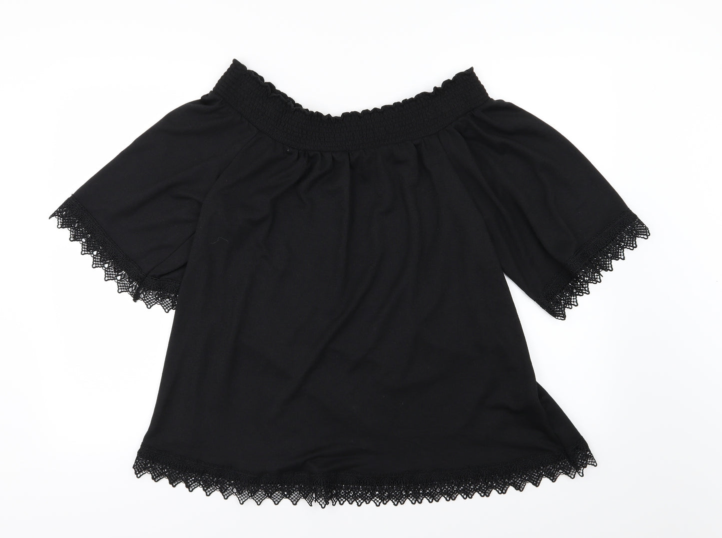 George Womens Black   Basic Blouse Size 14
