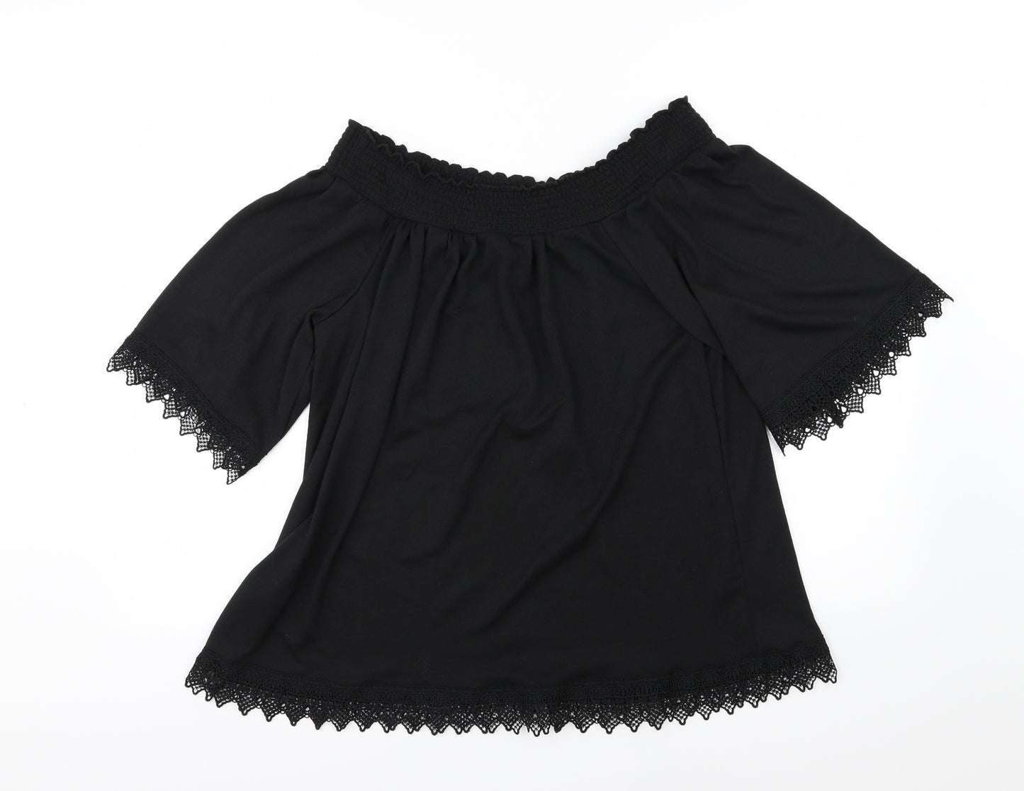 George Womens Black   Basic Blouse Size 14