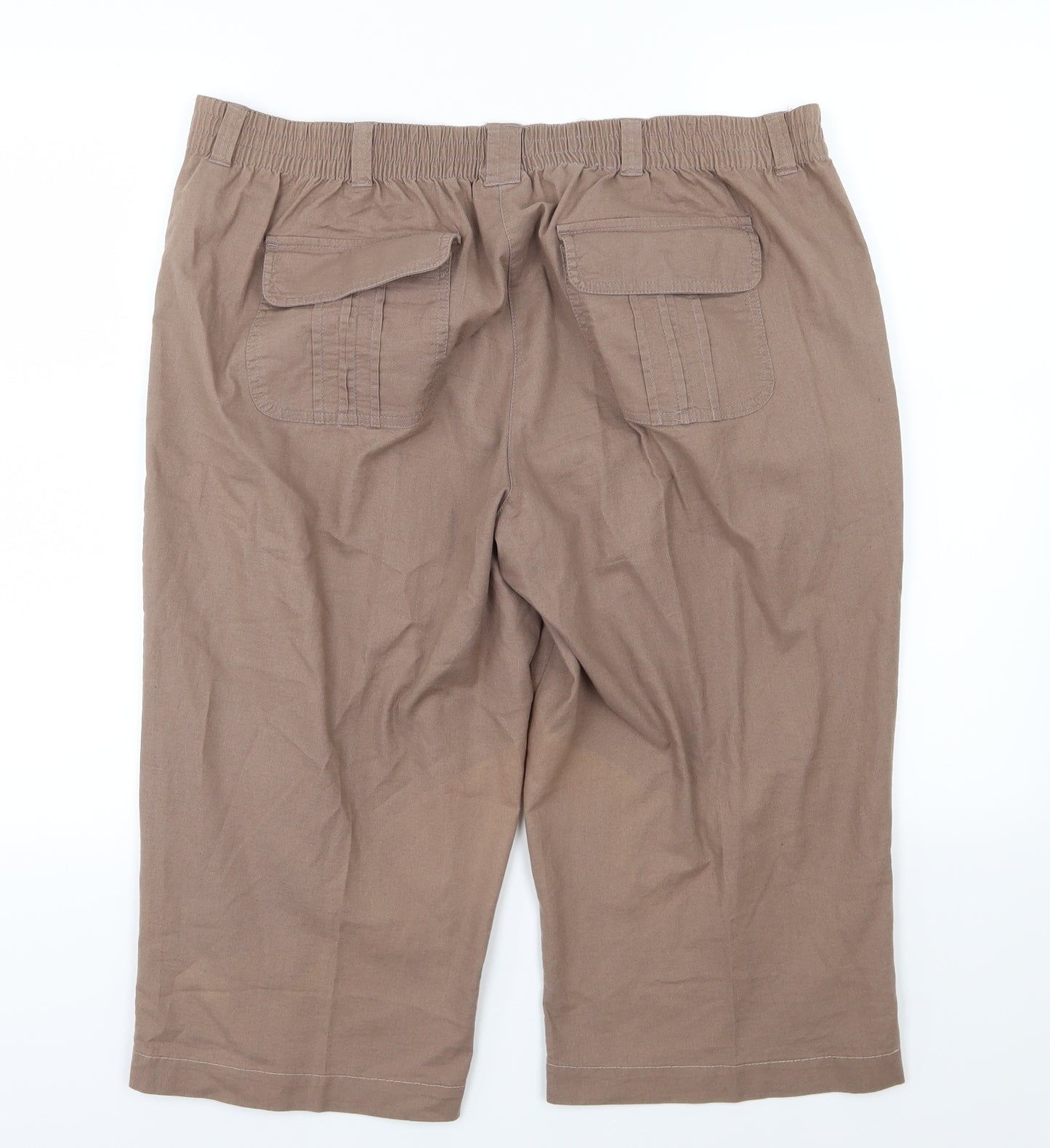 BHS Womens Brown   Chino Shorts Size 16