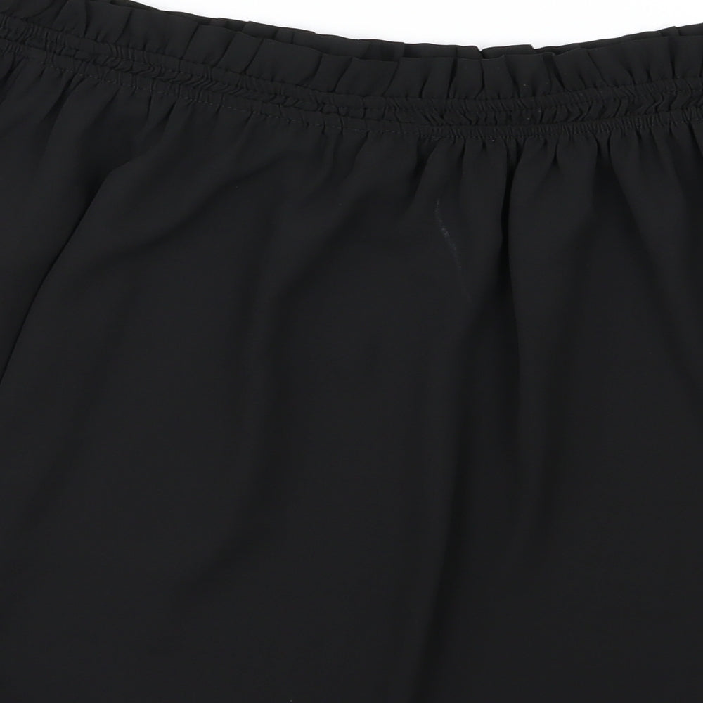 New Look Womens Black  Chiffon Basic Blouse Size 18