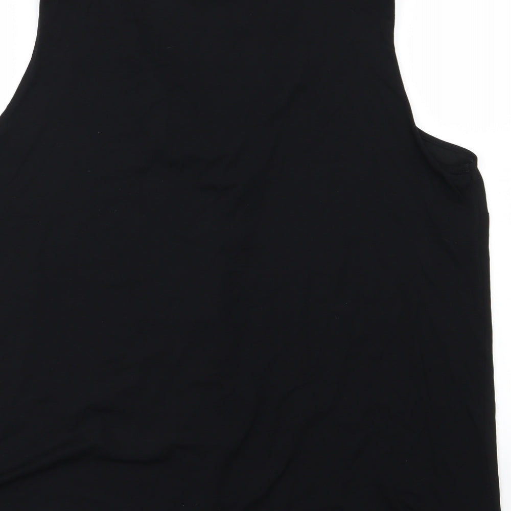 F&F Womens Black  Chiffon Basic Tank Size 18