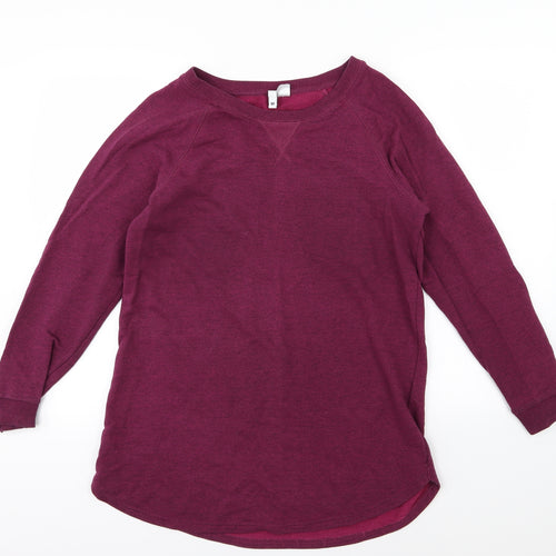 H&M Womens Purple  Jersey Pullover Sweatshirt Size M