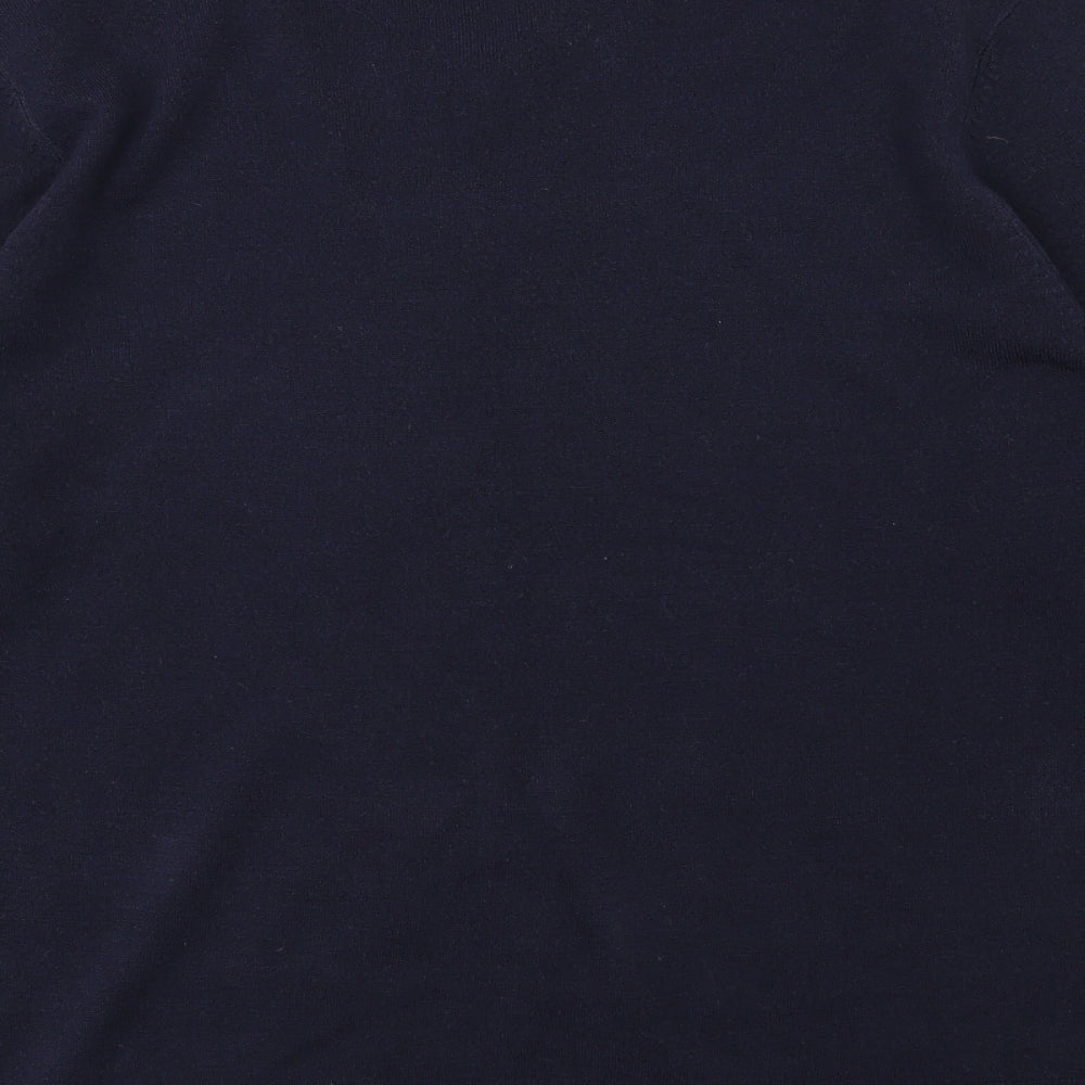 Atlantic Bay Mens Blue  Knit Pullover Jumper Size L