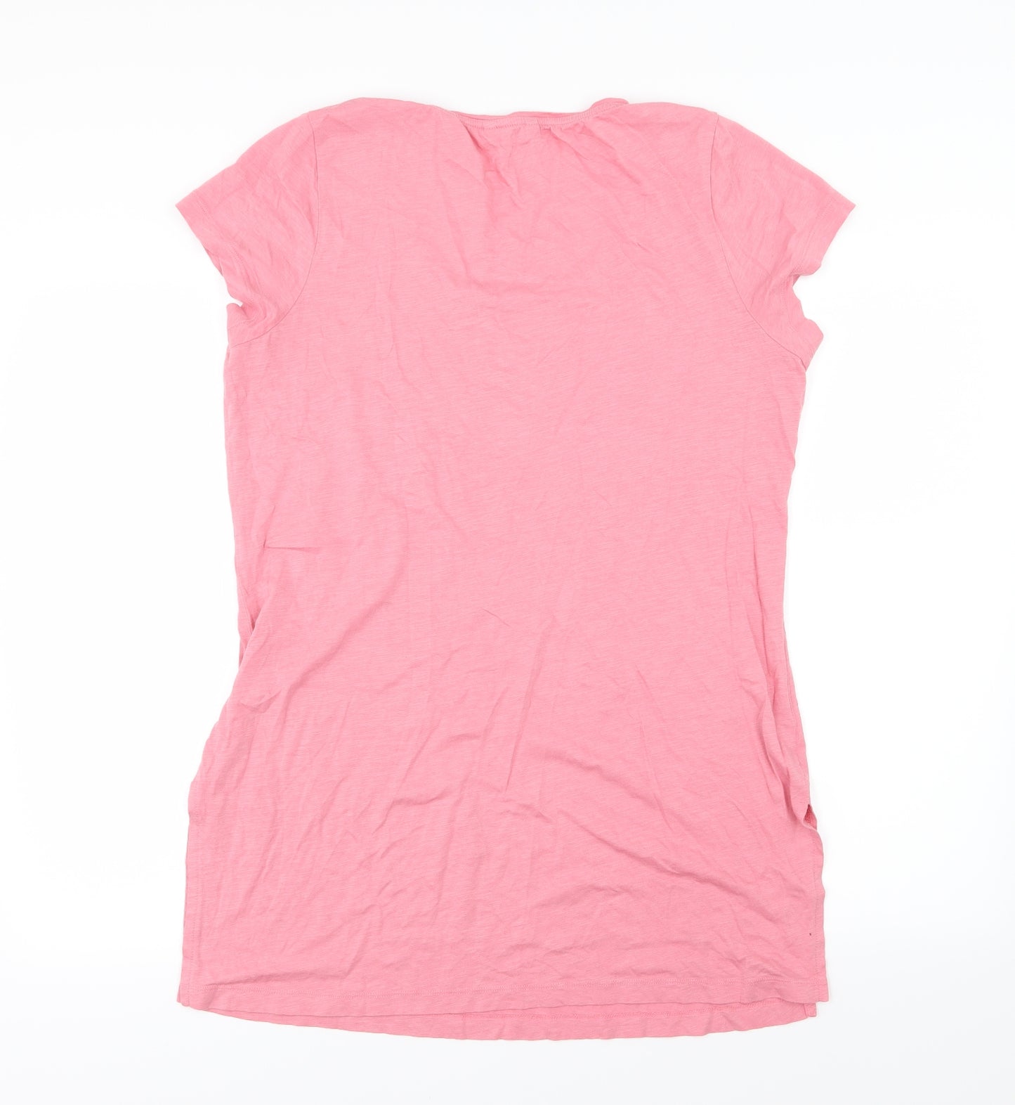 M&Co Womens Pink  Jersey Basic T-Shirt Size 14