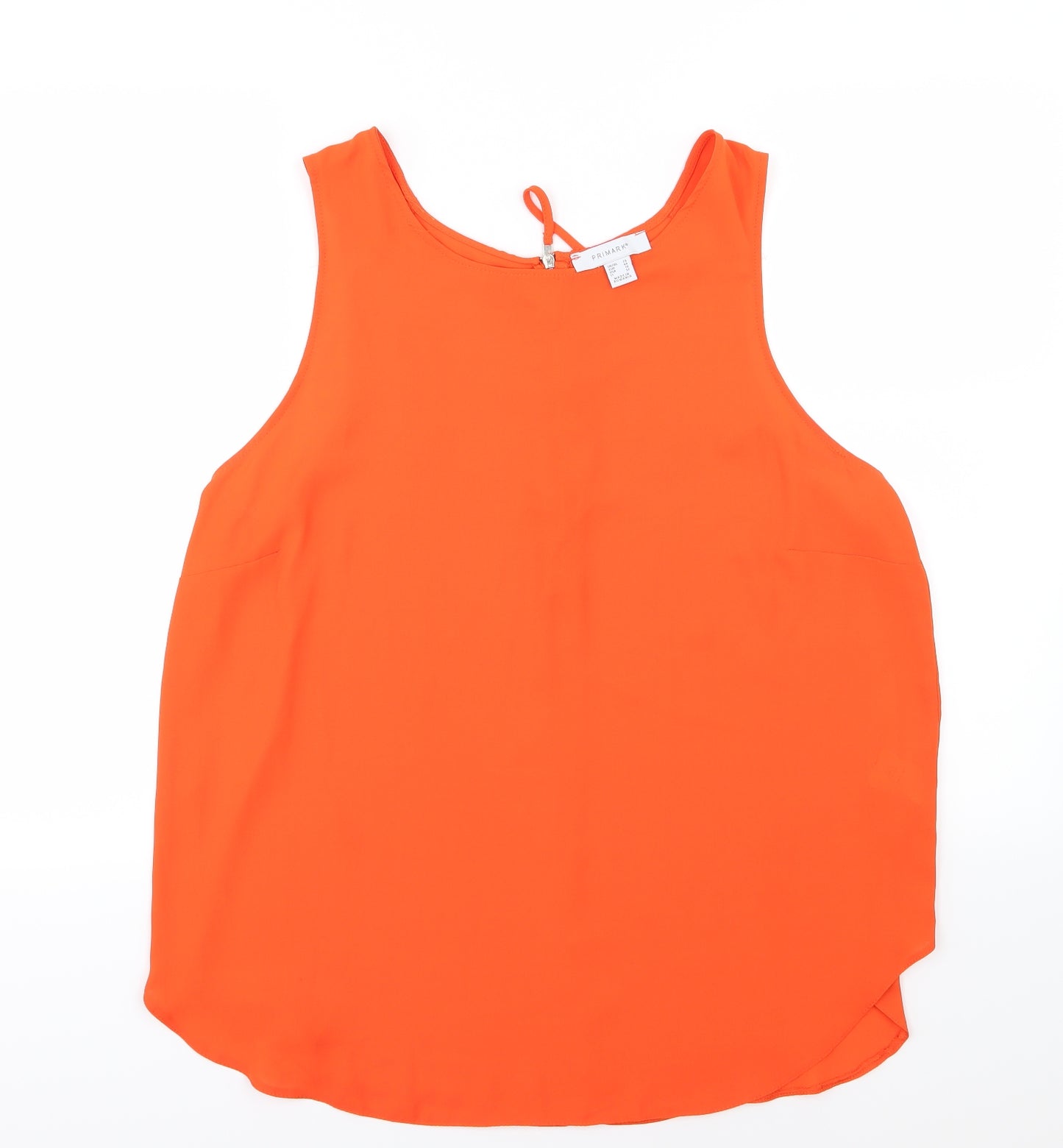 Primark Womens Orange  Chiffon Basic Blouse Size 20