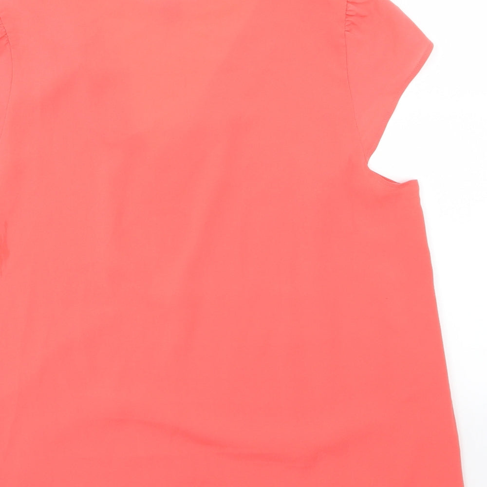 Atmosphere Womens Pink  Chiffon Basic Blouse Size 16