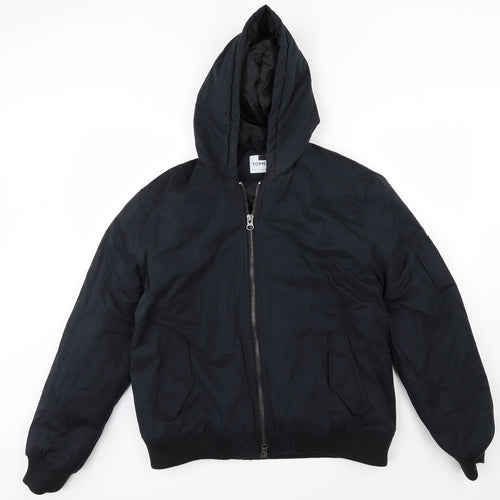 Topman Mens Black   Jacket  Size XL