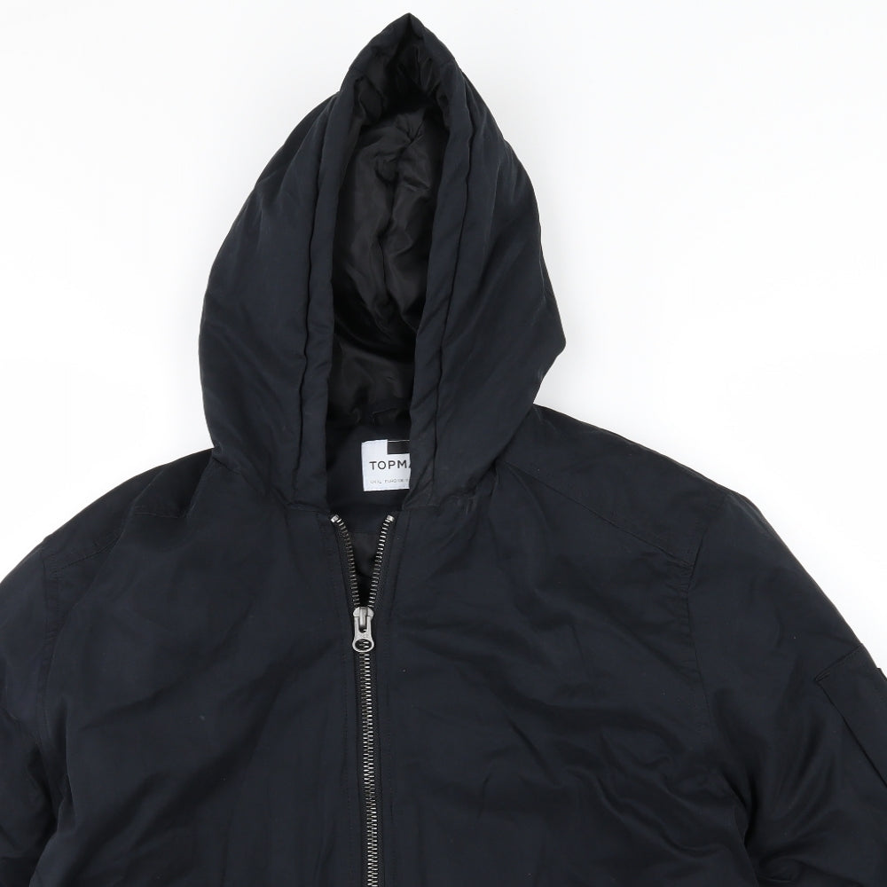 Topman Mens Black   Jacket  Size XL