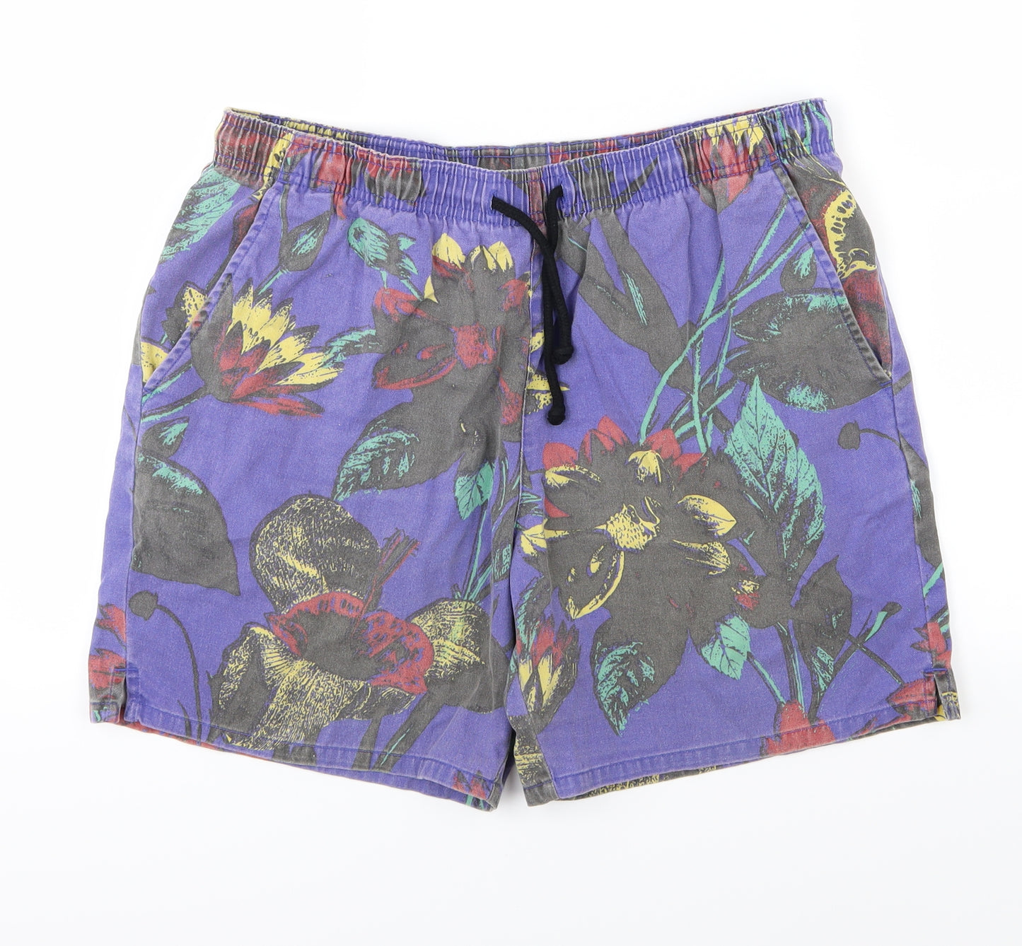 Topman Mens Multicoloured Floral  Sweat Shorts Size 36