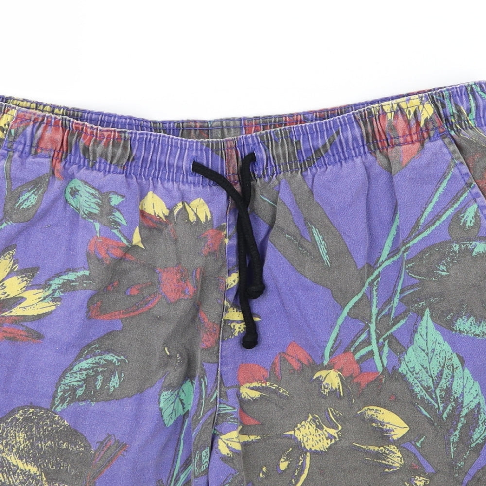 Topman Mens Multicoloured Floral  Sweat Shorts Size 36