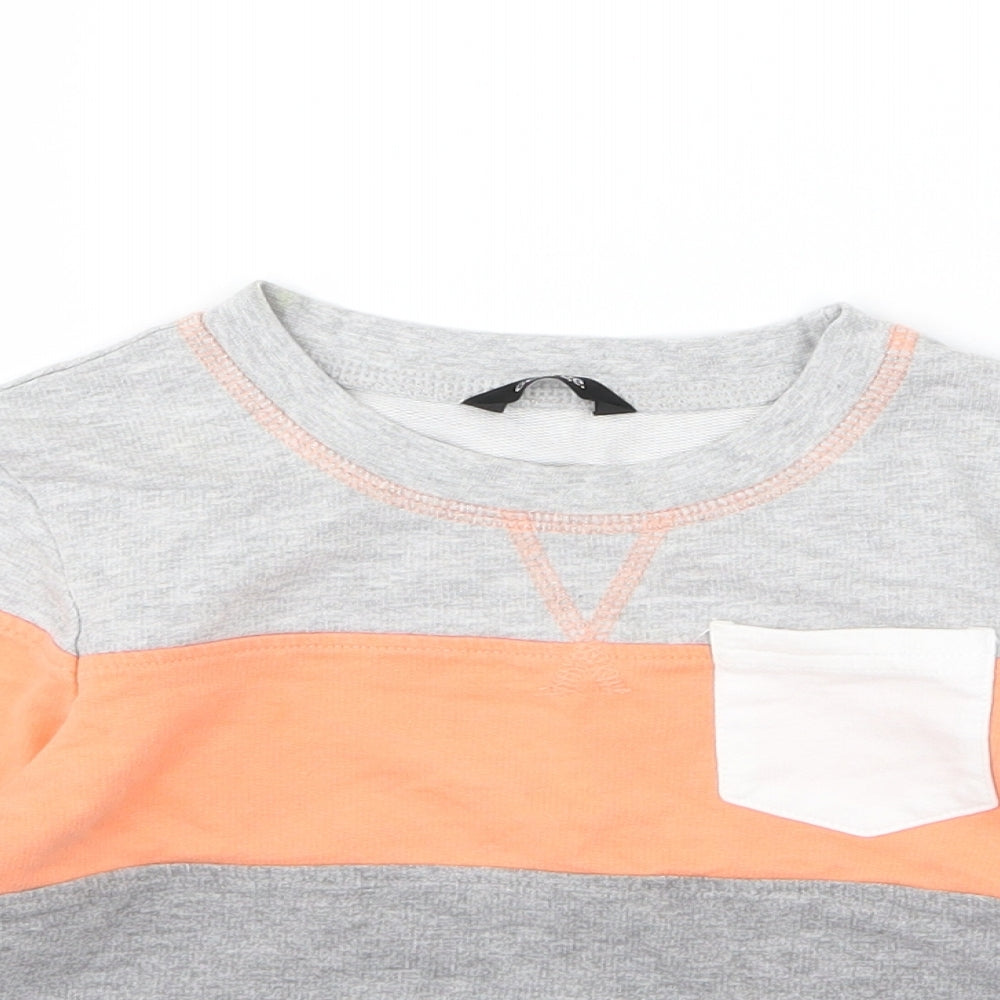 George Boys Multicoloured Striped Jersey Pullover Sweatshirt Size 3-4 Years