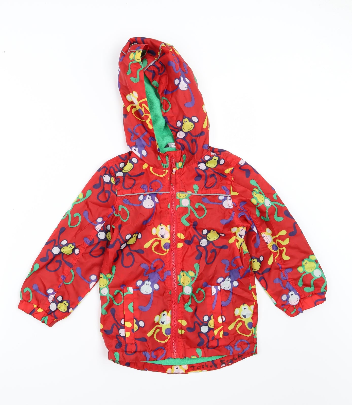 George Boys Red   Jacket  Size 3-4 Years  - Monkey