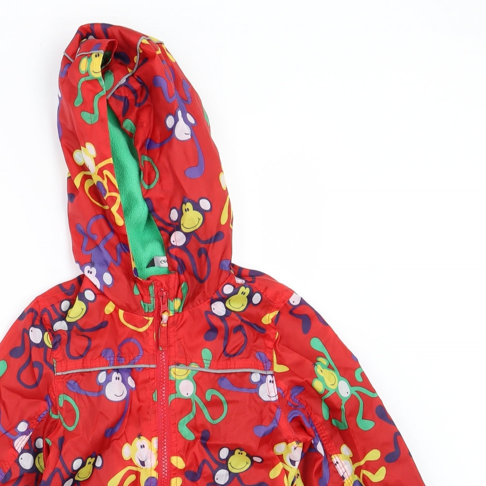 George Boys Red   Jacket  Size 3-4 Years  - Monkey