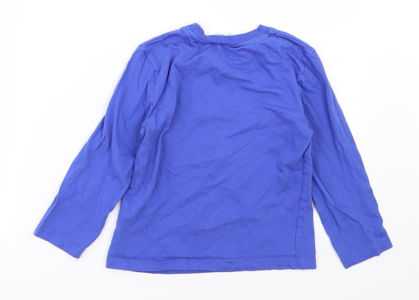 Disney Boys Blue  Jersey Basic T-Shirt Size 6 Years  - Mickey Mouse