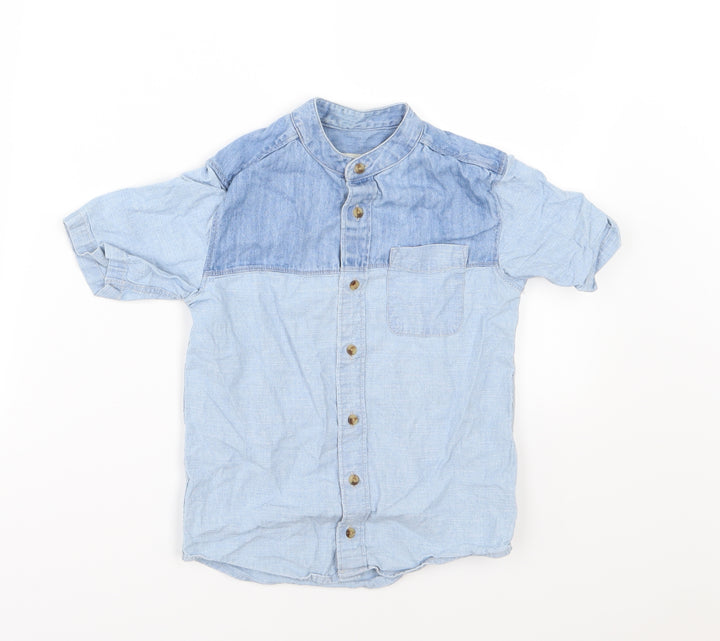 River Island Boys Blue  Denim Basic Button-Up Size 6 Years