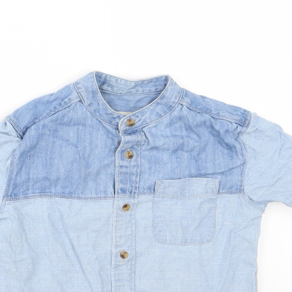 River Island Boys Blue  Denim Basic Button-Up Size 6 Years